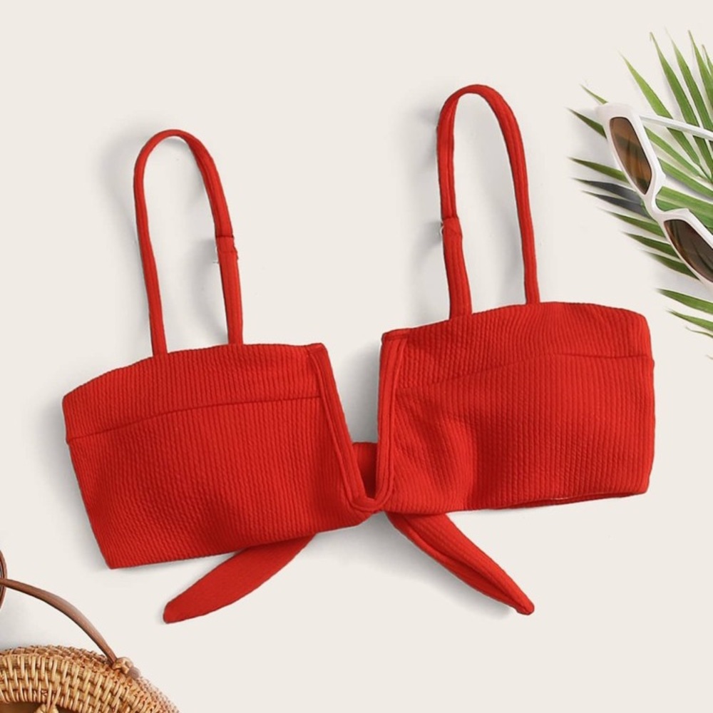 Rib V Wired Bikini Top
